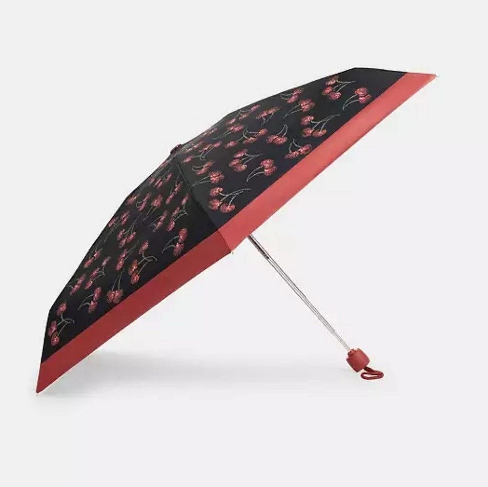 Coach Mini Cherry Print Umbrella